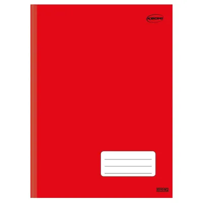CUADERNOLA RIGIDA 96 HOJAS LOMO COSIDO ROJA