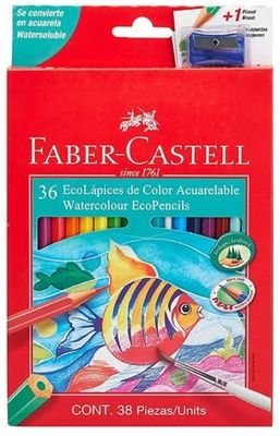 COLORES ACUARELABLES  FABER CASTELL