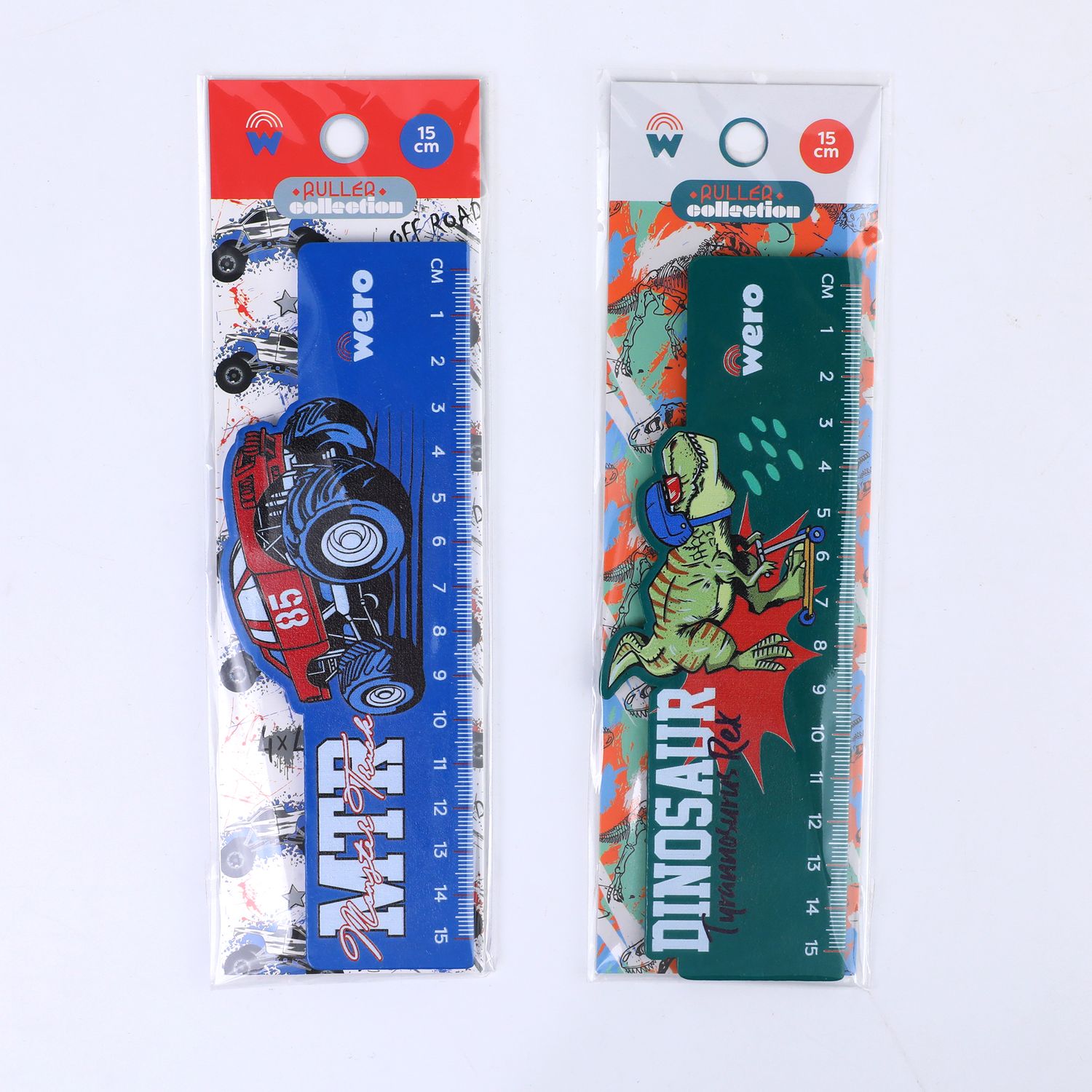 REGLA 15 CM MTR Y DINOSAURIOR REX