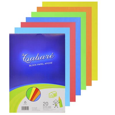 PAPEL AFICHE BLOC 1/8 W