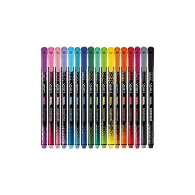 SET DE LETTERING TONOS PASTEL 16 FIBRAS + 6 RESALTADORES