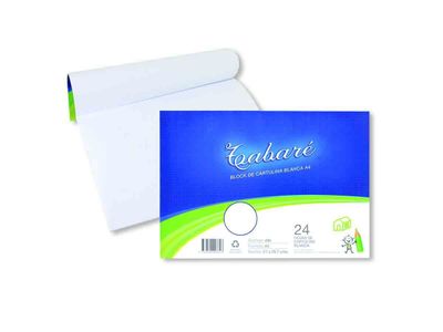 BLOCK DE CARTULINA BLANCA