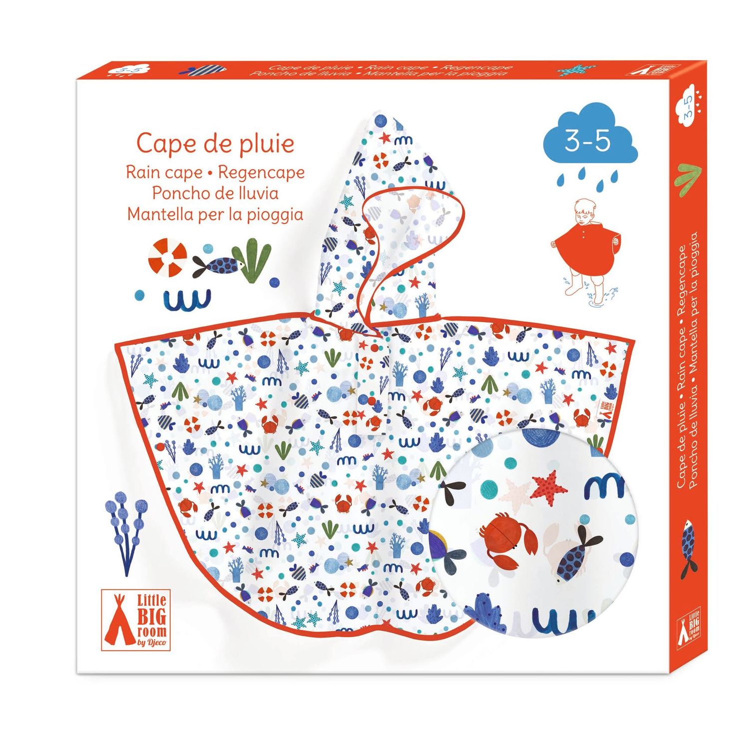 PONCHOS PARA LA LLUVIA 3-5 AÑOS