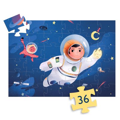 PUZZLE UN ASTRONAUTA EN LA LUNA 36 PIEZAS