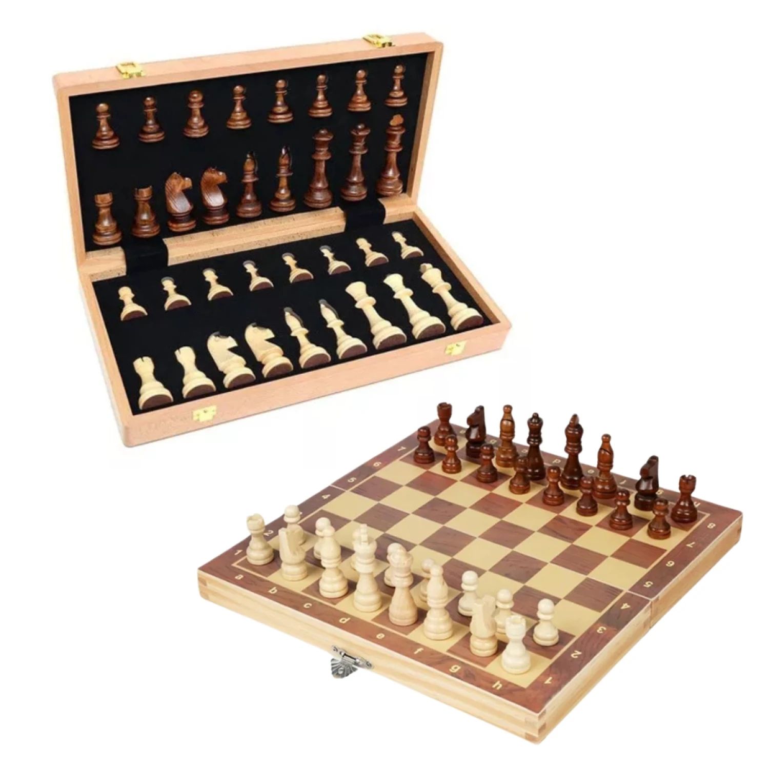 AJEDREZ DE MADERA MALETA