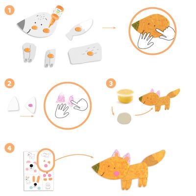 DEDOS A LA OBRA PINTA ANIMALES