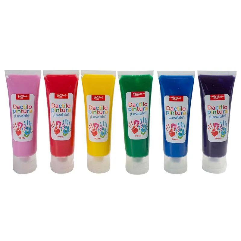 SET DE DACTILOPINTURA 6 COLORES