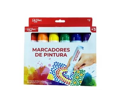 MARCADORES DE TEMPERA DOTS 6 UNIDADES