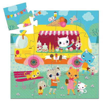 PUZZLE CAMION DE HELADO 16 PIEZAS