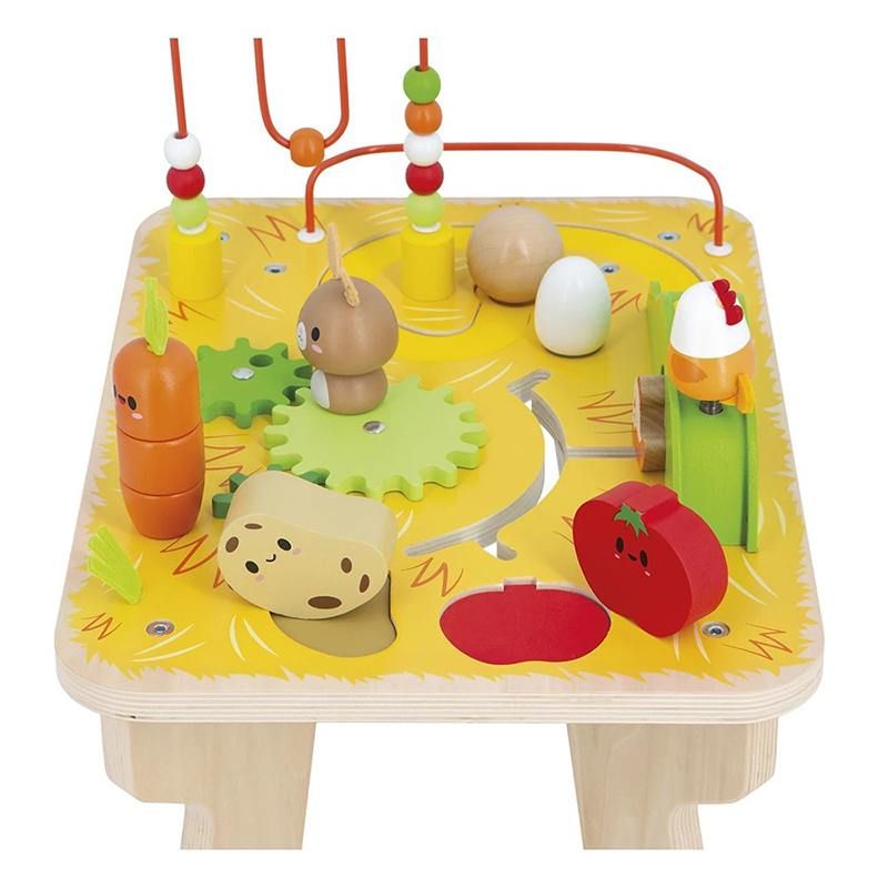 MESA DE ACTIVIDADES EN MADERA GRANJA