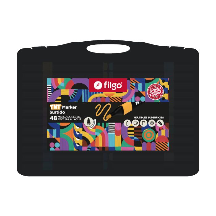 VALIJA DE MARCADORES TNT 3.0 FILGO