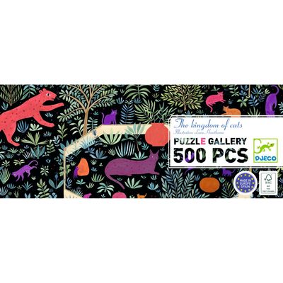 PUZZLE GALLERY EL REINO DE LOS GATOS 500 PIEZAS