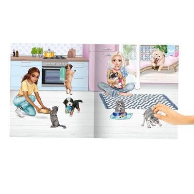 TOP MODEL  STICKERWORLD KITTY AND DOGGY