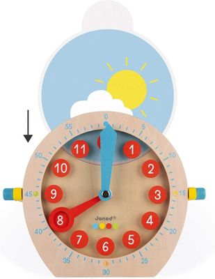 RELOJ DE APRENDIZAJE EN MADERA