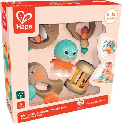 SET 5 SONAJEROS SENSORIALES HAPE SET 5 SONAJEROS SENSORIALES HAPE