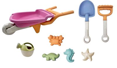 CARRETILLA CON JUGUETES DE PLAYA