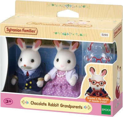SYLVANIAN FAMILIES ABUELOS CONEJOS CHOCOLATE