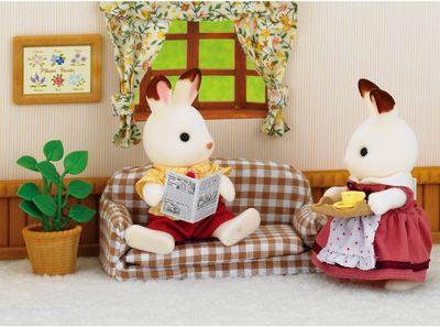 SYLVANIAN FAMILIES SET PADRE CONEJO CHOCOLATE