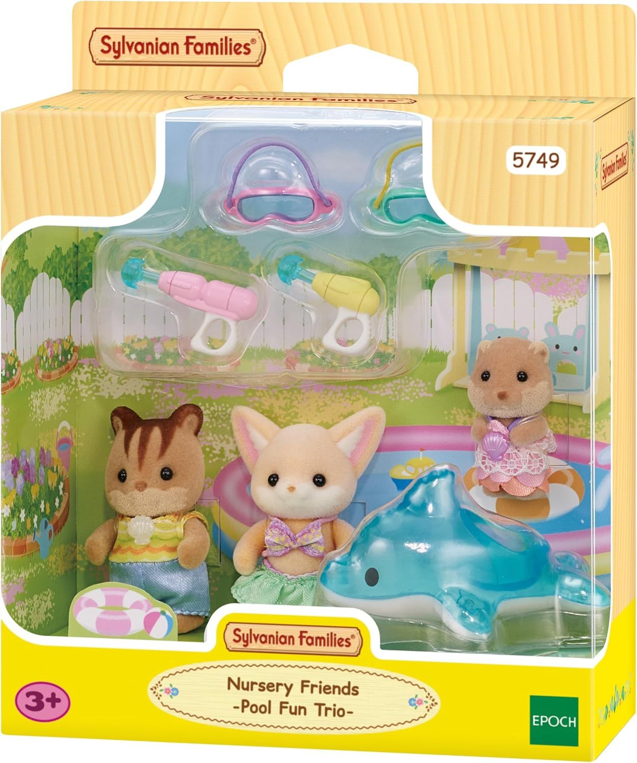 SYLVANIAN FAMILIES AMIGOS DE LA GUARDERIA FIESTA EN LA PISCINA