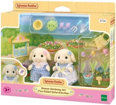 SYLVANIAN FAMILIES SET HERMANOS CONEJO FLORA