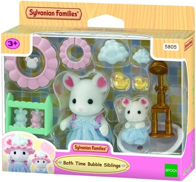 SYLVANIAN FAMILIES SET HORA DEL BAÑO RATONCITOS