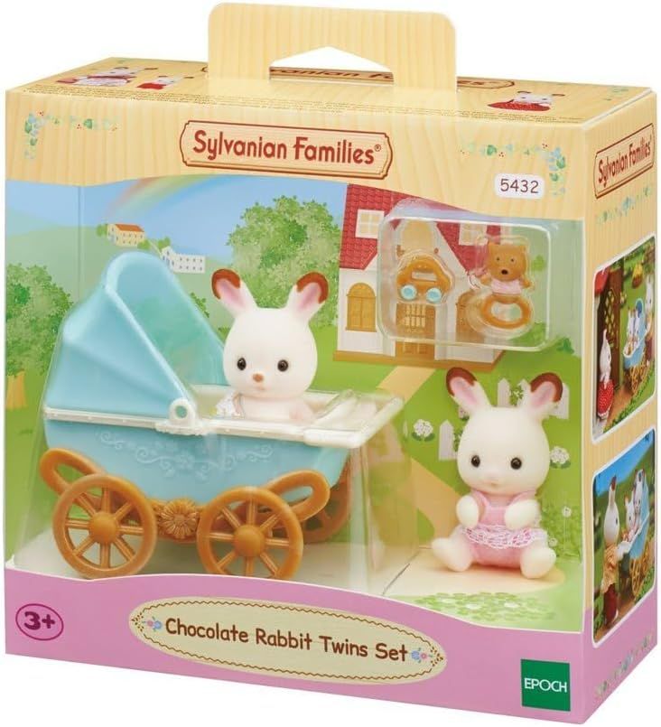 SYLVANIAN FAMILIES SET DE GEMELOS CONEJO CHOCOLATE