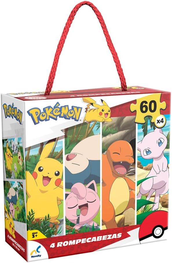 PUZZLE 4 EN 1 POKEMON CLASICOS