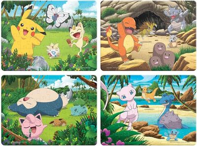 PUZZLE 4 EN 1 POKEMON CLASICOS