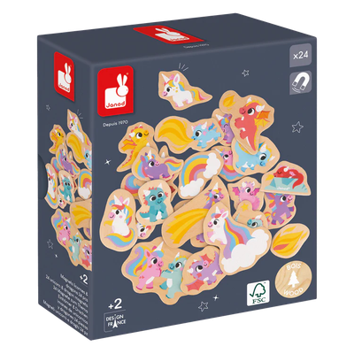 IMANES 24 PIEZAS UNICORNIOS Y DRAGONES