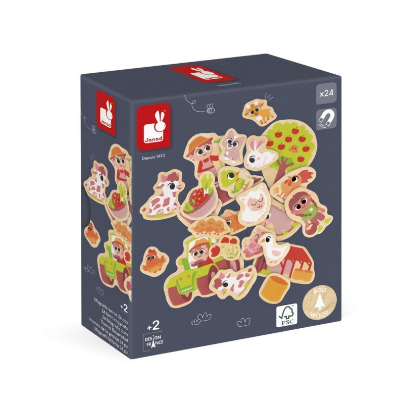 IMANES 24 PIEZAS LA GRANJA