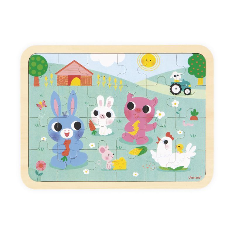 PUZZLE MADERA 24 PIEZAS LA GRANJA