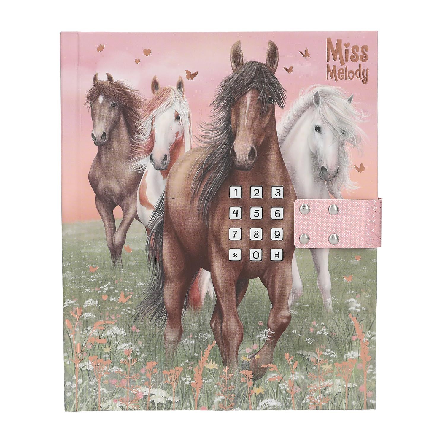 TOP MODEL MISS MELODY DIARIO CON CODIGO SECRETO CABALLOS