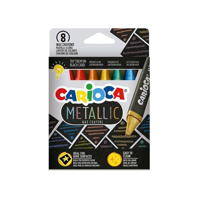 CRAYONES CARIOCA METALIZADAS 8 UNIDADES