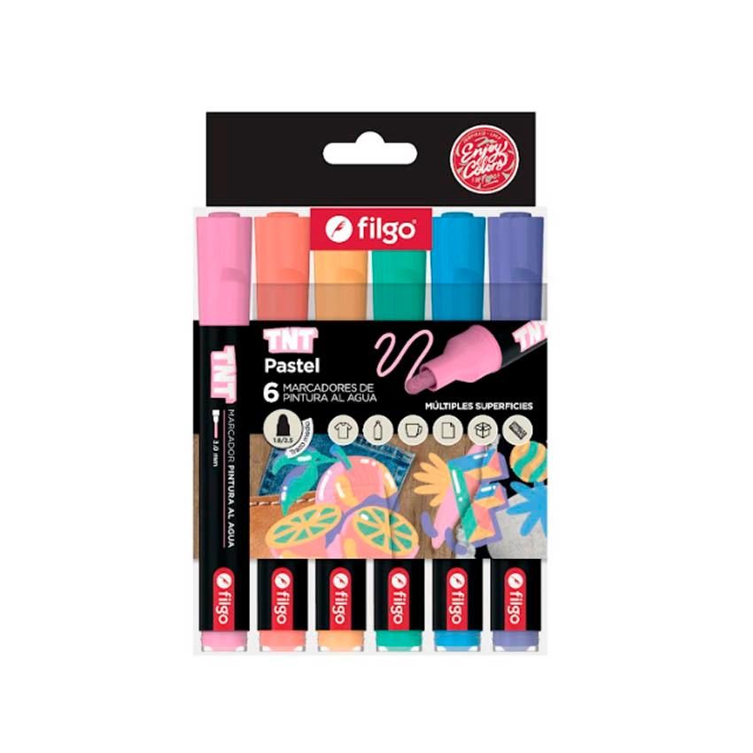 MARCADOR ACRILICO TNT X6