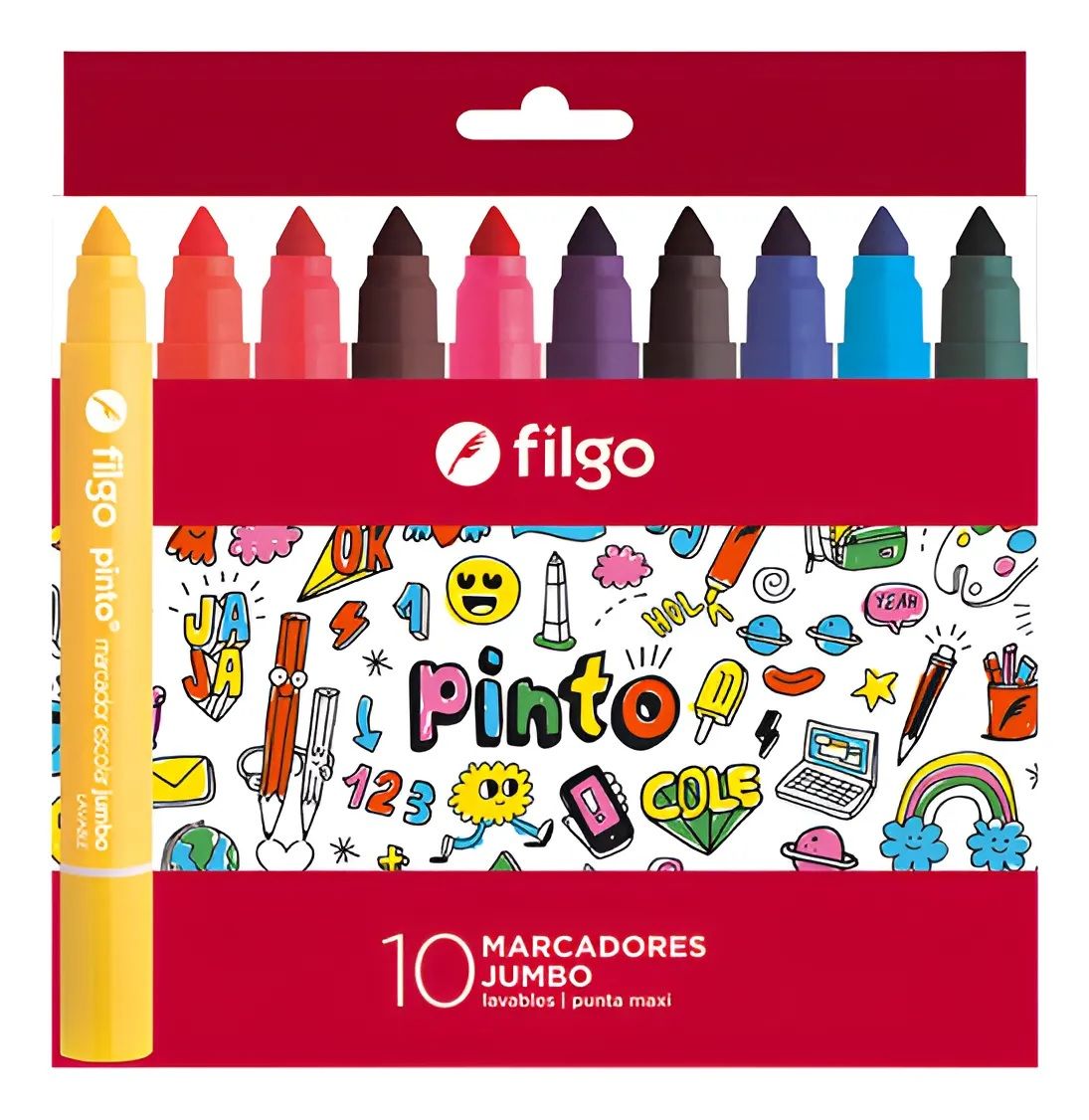 MARCADORES JUMBO COLORES CLASICOS VARIOS