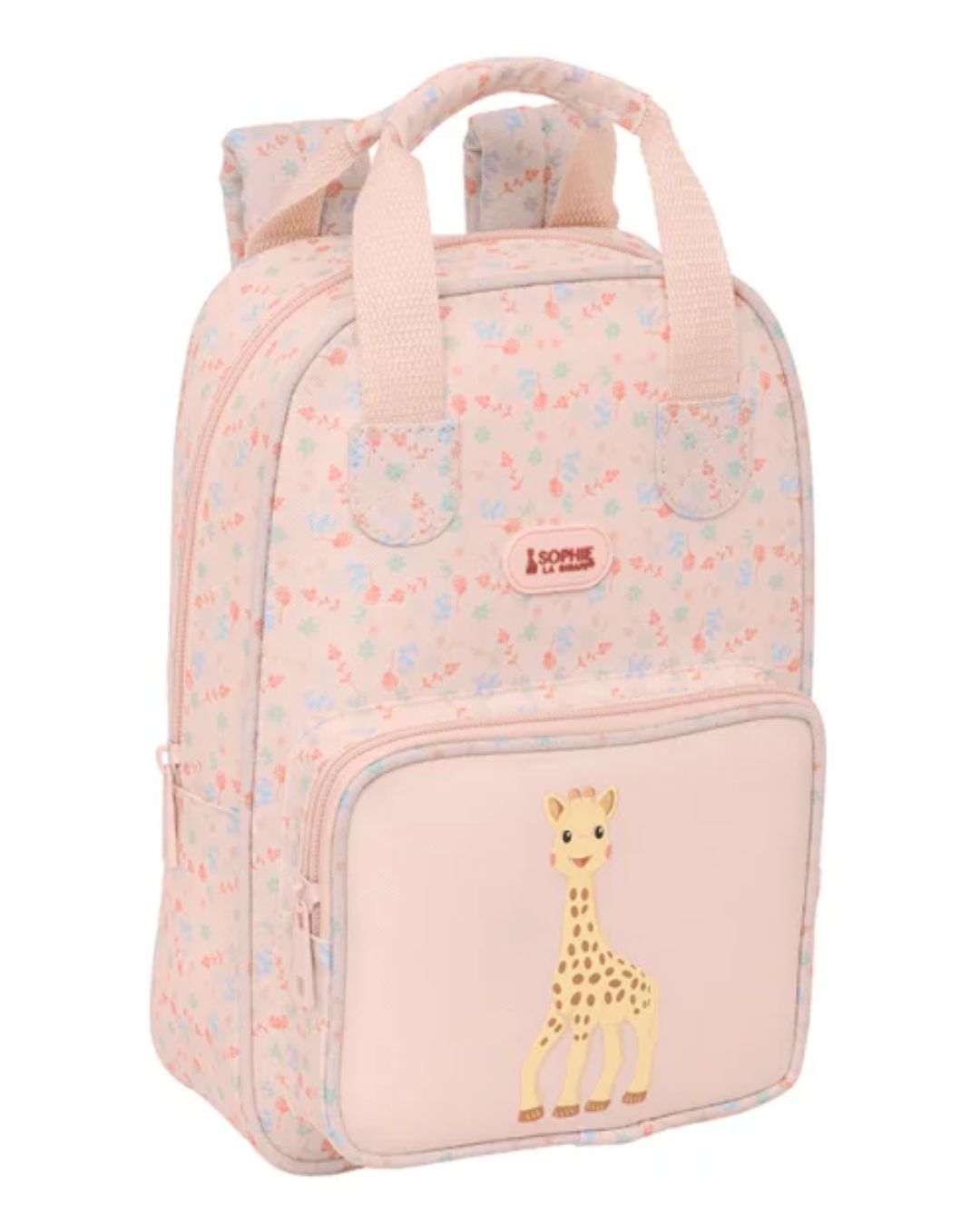 MOCHILA INFANTIL SOPHIE LA JIRAFA DE ESPALDA 28CM