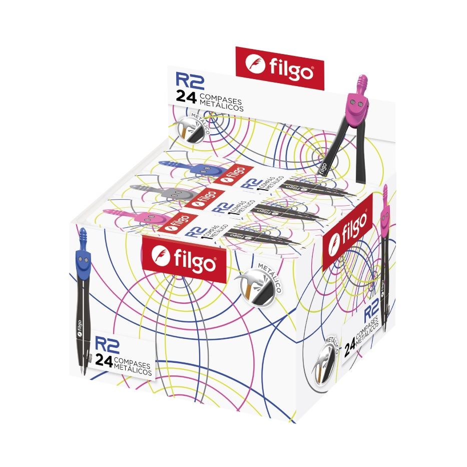 COMPAS METALICO R2 CON MINA POR UNIDAD