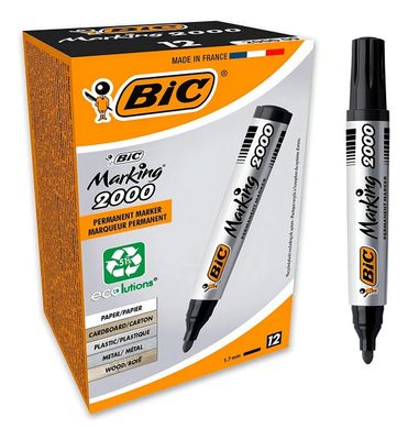 MARCADOR PERMANENTE NEGRO BIC MARKING 2000