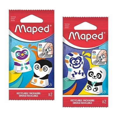 GOMAS CON FORMAS X 2 UNIDADES MAPED