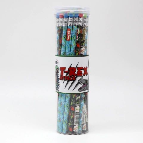 LAPICES CON GOMA T-REX WERO POR UNIDAD