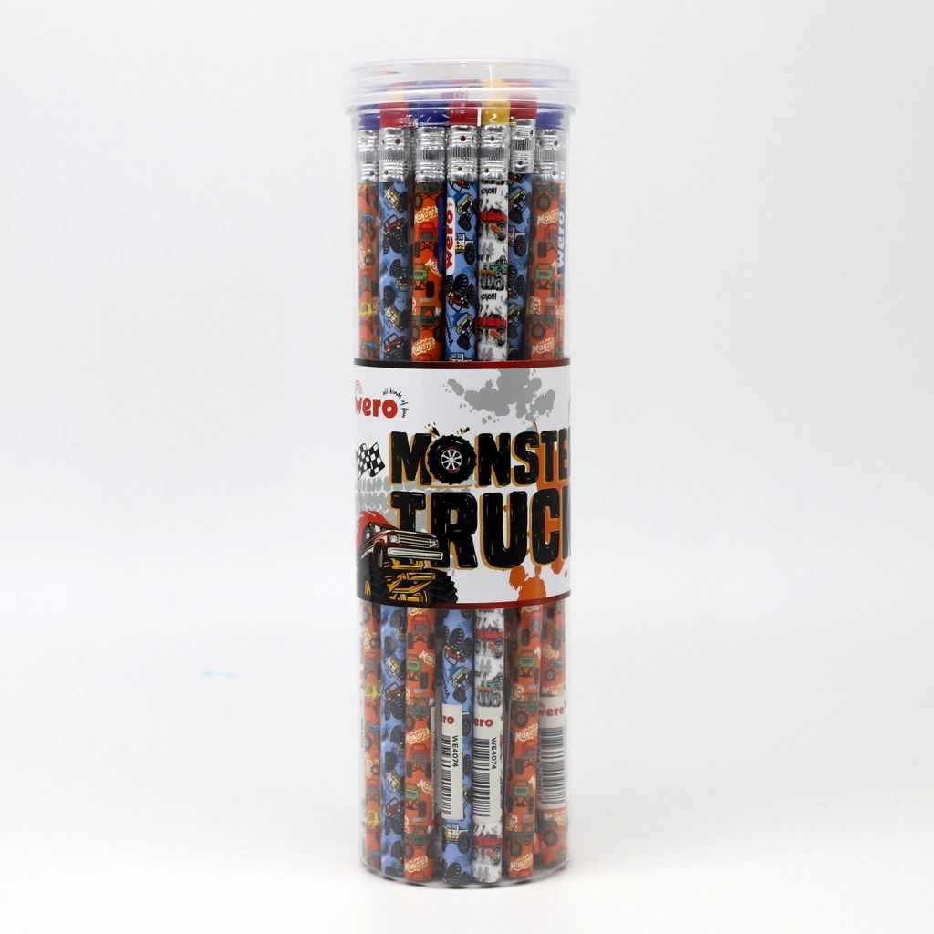 LAPICES CON GOMA MONSTER TRUCK WERO POR UNIDAD