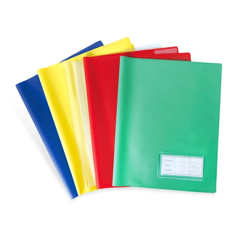FORROS PARA CUADERNO EN PVC PACK 4 UNIDADES
