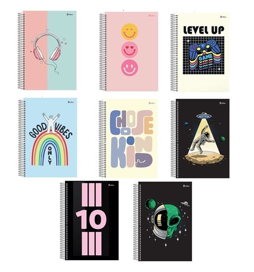 LIBRETA CON ESPIRAL ILUSTRA 96 HOJAS