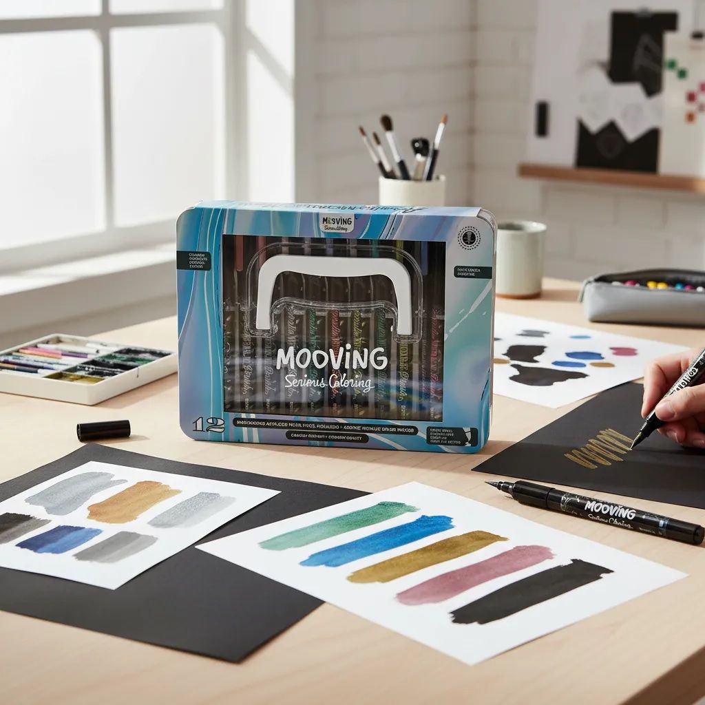 MARCADORES MOOVING ACRILICOS METALICOS