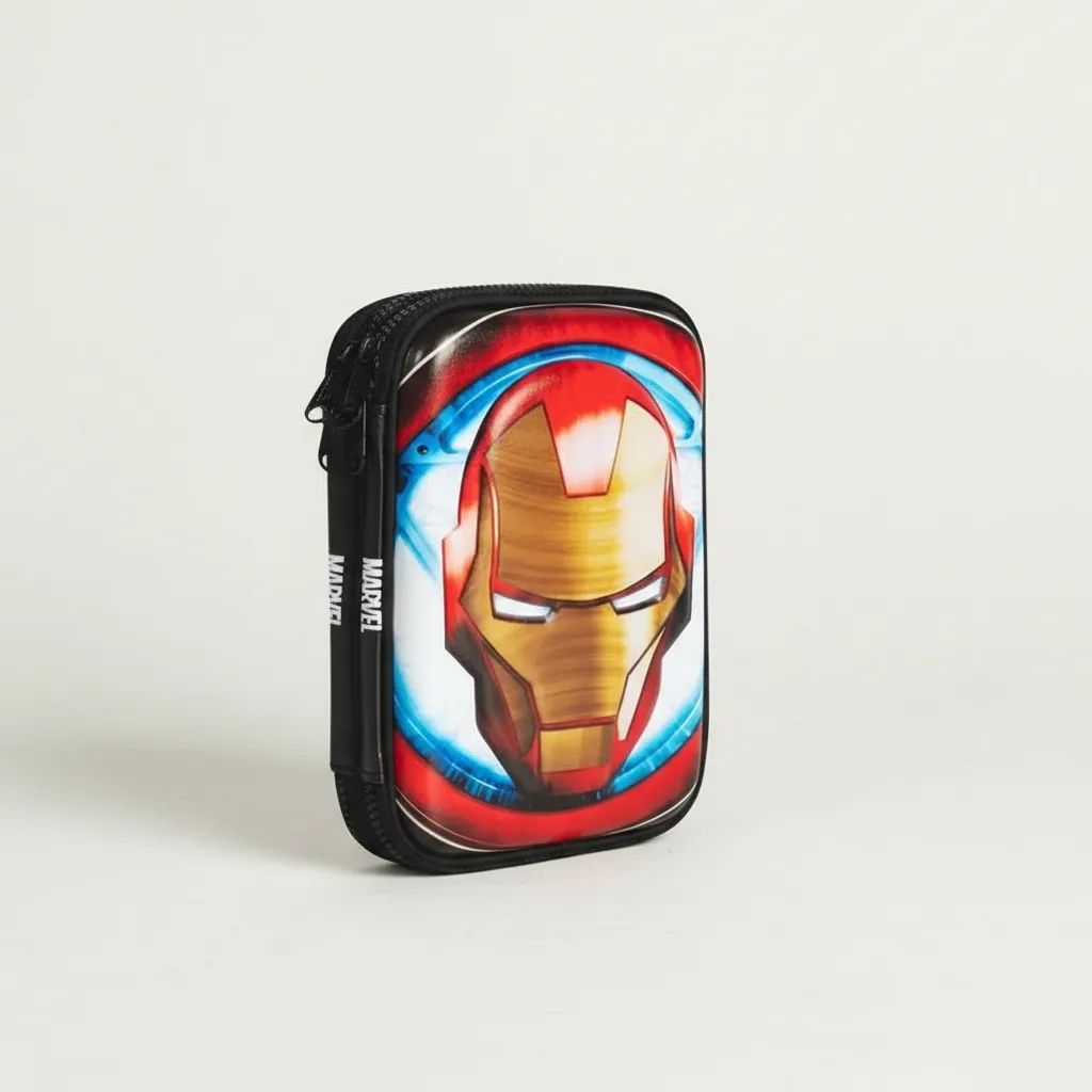 CARTUCHERA MARVEL IRON MAN DOBLE EVA