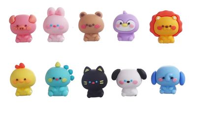 GOMAS 3D HELLO WELCOME ZOOLOGICO VALIJA X10 UNIDADES
