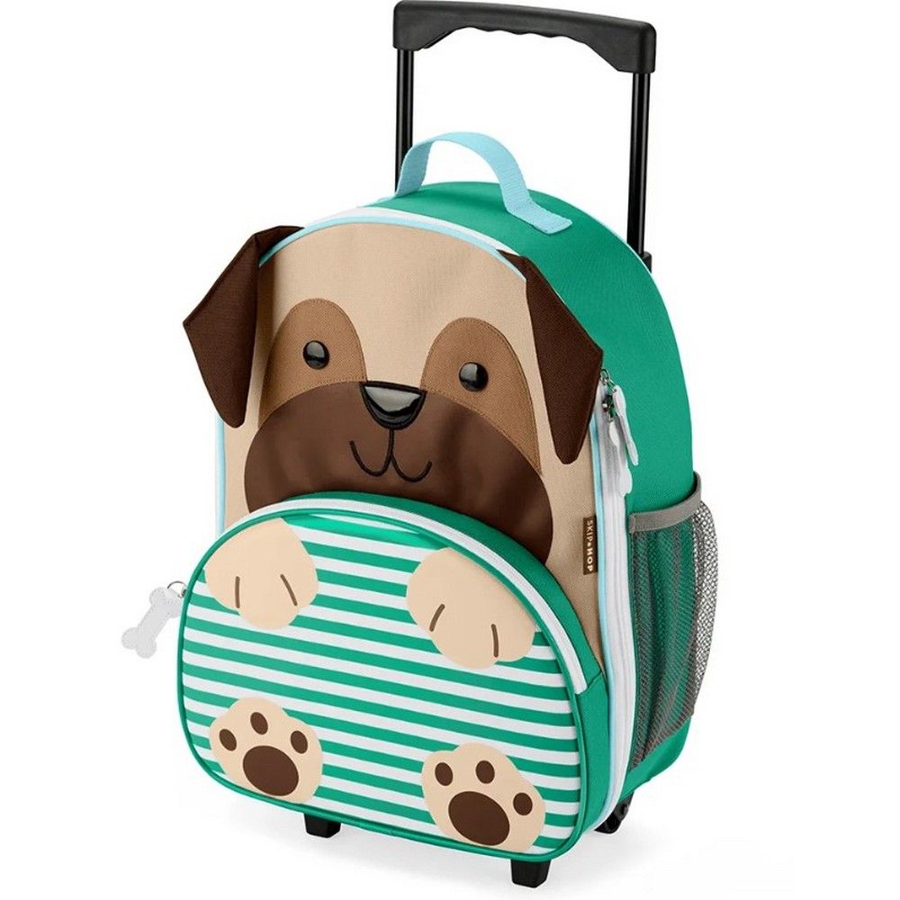MOCHILA CON CARRO PERRO PUG SKIP HOP