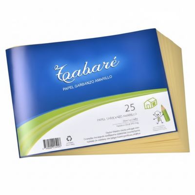 BLOCK DE HOJA GARBANZO AMARILLO/BLANCO TABARE