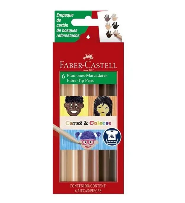 MARCADORES TONOS PIEL FABER CASTELL