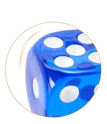 SET DE DADOS DE COLORES 5 UNIDADES